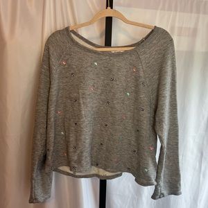 Splendid X Gray Malin Parasol Umbrella Sweatshirt, size Large